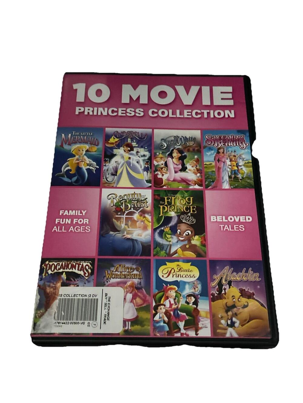 10 Movie Princess Collection (DVD, 2013, 2-Disc Set)